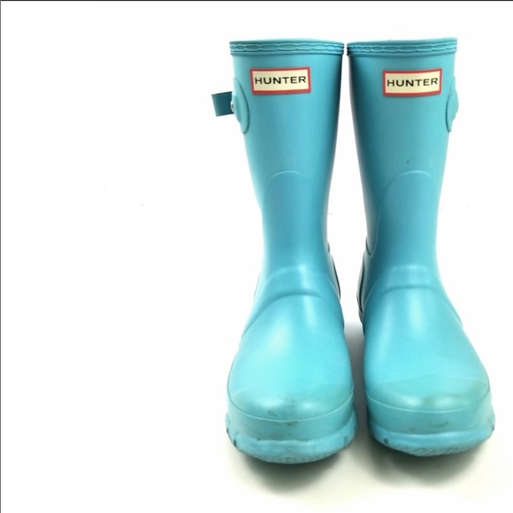 Hunter Tiffany blue short boots - Picture 2 of 7